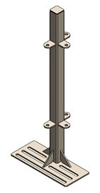 Stainless 3 Way Swing Wean to Finish Post  Image