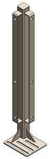 Stainless 2 Way Bolt-on Wean to Finish Post  Image