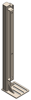 Stainless 2 Way Bolt-on Wean to Finish Post  Image