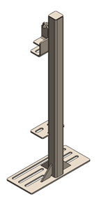 Stainless 1 Way Flip Latch Wean to Finish Post  Image
